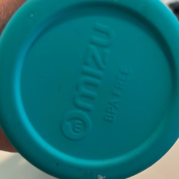 Pura Vida Teal Water Bottle with Orange Cap - Picture 3 of 4